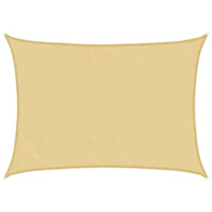 Stínicí plachta písková 8x6 m 100% polyester oxford - obrázek 2