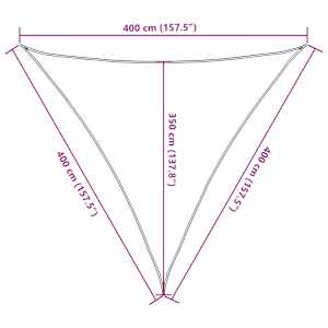 Stínicí plachta světle šedá 4 x 4 x 4 m 100% polyester oxford - obrázek 10