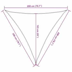 Stínicí plachta antracitová 2 x 2 x 2 m 100% polyester oxford - obrázek 10