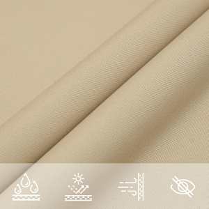 Stínicí plachta béžová 2 x 2 x 2 m 100% polyester oxford - obrázek 7