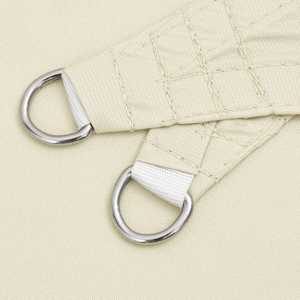 Senčno jadro krem 2x2x2 m 100 % poliester oxford - slika 5