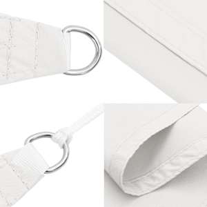 Senčno jadro belo 2x2x2 m 100 % poliester oxford - slika 6