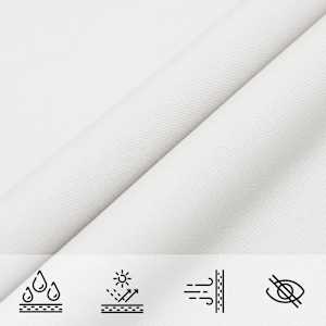 Senčno jadro belo 2x2x2 m 100 % poliester oxford - slika 7