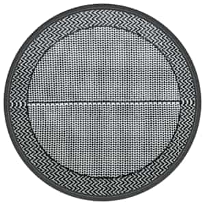 Venkovní koberec ARAKIL šedý Ø 120 cm PP - obrázek 2