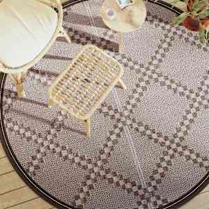 Zunanja preproga ARAKIL rjava Ø200 cm PP