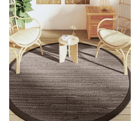 vidaXL Covor de exterior, ARAKIL maro, &Oslash;200 cm, PP