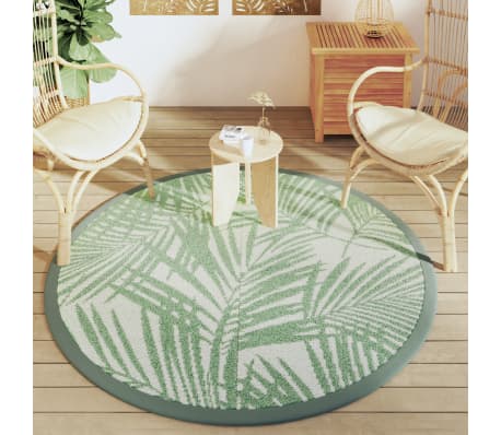 vidaXL Vanjski tepih ARAKIL zeleni &Oslash;160 cm PP