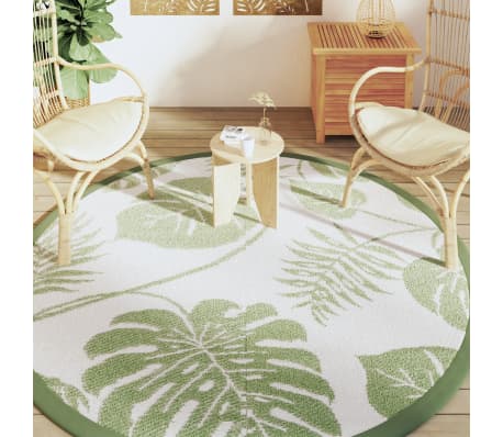 vidaXL Outdoor-Teppich ARAKIL Gr&uuml;n &Oslash;200 cm PP