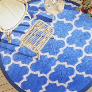 Zunanja preproga ARAKIL Modra Ø200 cm PP