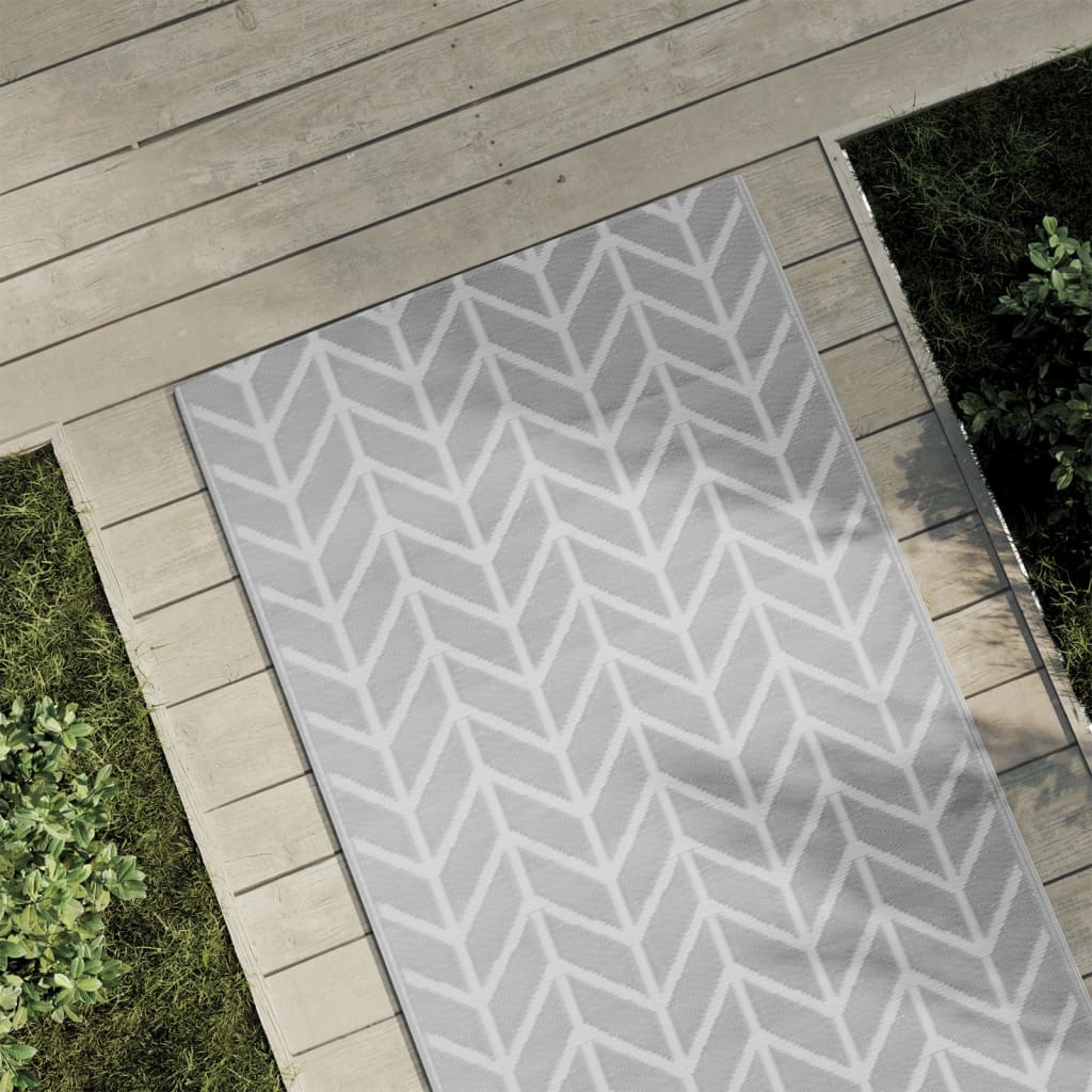Thumbnail - vidaXL Outdoor-Teppich ARAKIL Grau 80x150 cm PP