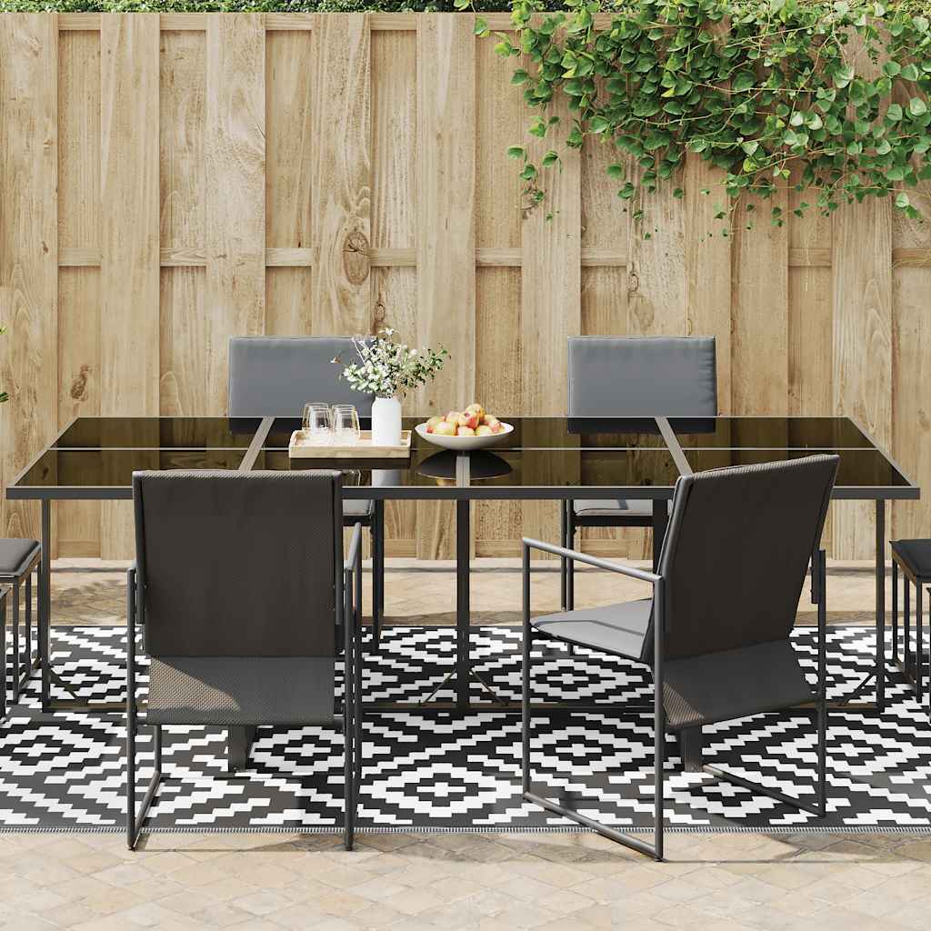 vidaXL Buitenkleed ARAKIL 190x290 cm PP wit en zwart afbeelding