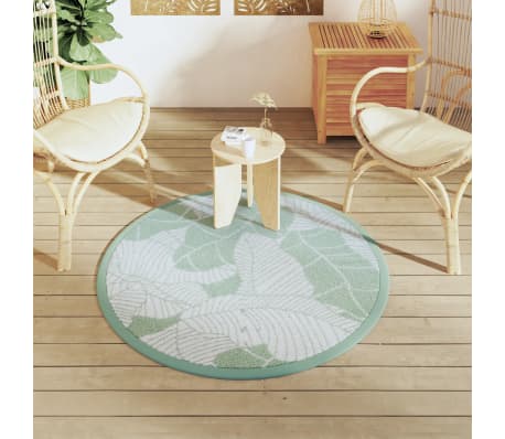 vidaXL Ulkomatto ARAKIL Vihre&auml; &Oslash;120 cm PP