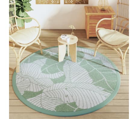 vidaXL Buitenkleed ARAKIL &Oslash;160 cm polypropeen groen