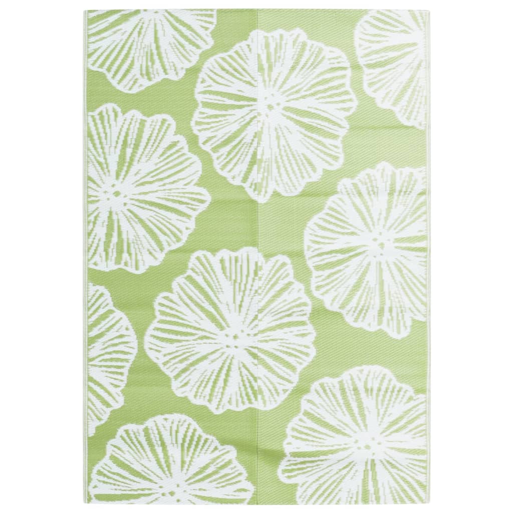 vidaXL Vonkajší koberec ARAKIL zelený 140x200 cm PP