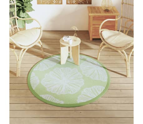 vidaXL Ulkomatto ARAKIL Vihre&auml; &Oslash;120 cm PP
