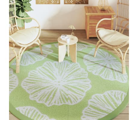 vidaXL Outdoor-Teppich ARAKIL Gr&uuml;n &Oslash;200 cm PP