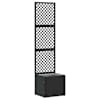 vidaXL Aiakastipaneel Must 35 x 30 x 135 cm Metall