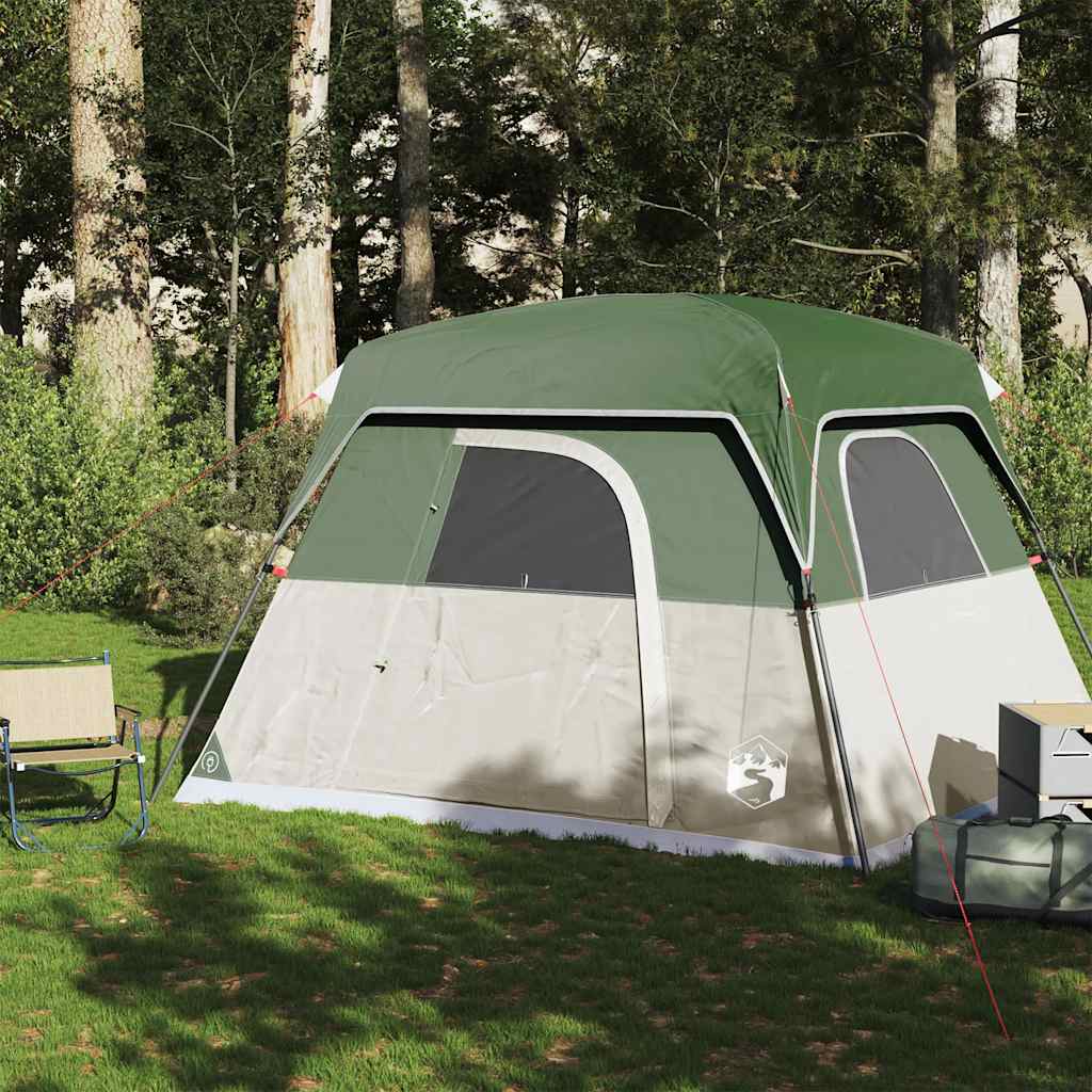 vidaXL Tent 4-persoons waterdicht groen afbeelding