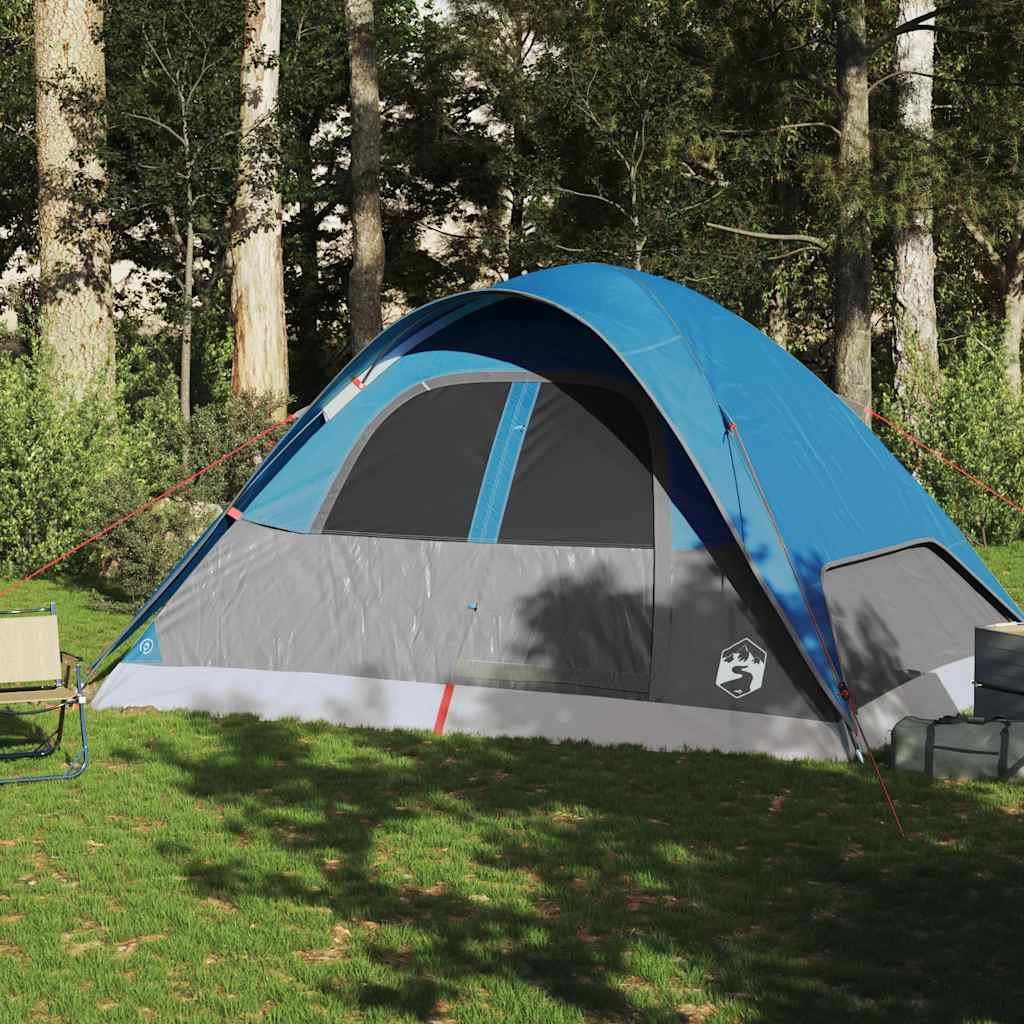 vidaXL Koepeltent 6-persoons waterdicht blauw afbeelding