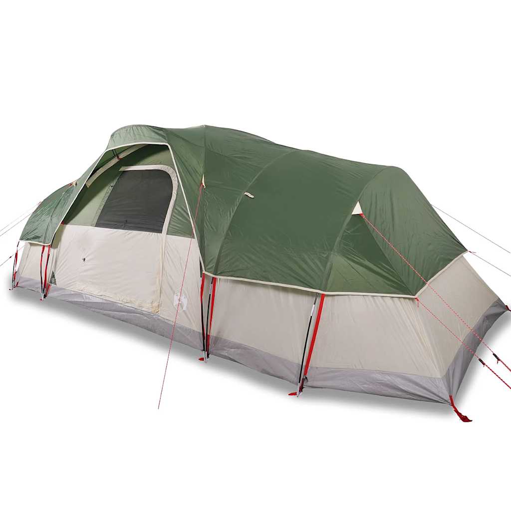 vidaXL Cort de camping cupolă pentru 1 persoană, verde, impermeabil
