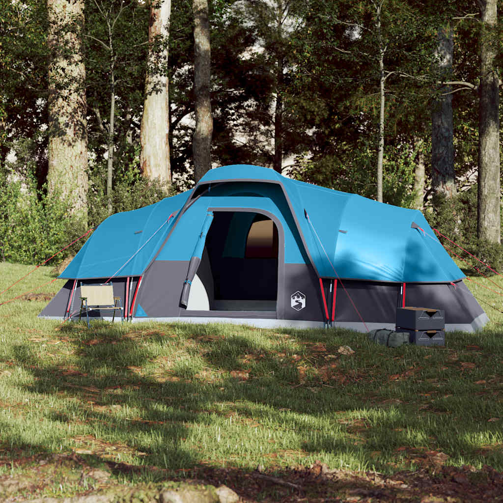 vidaXL Koepeltent voor gezin 11-persoons waterdicht blauw afbeelding