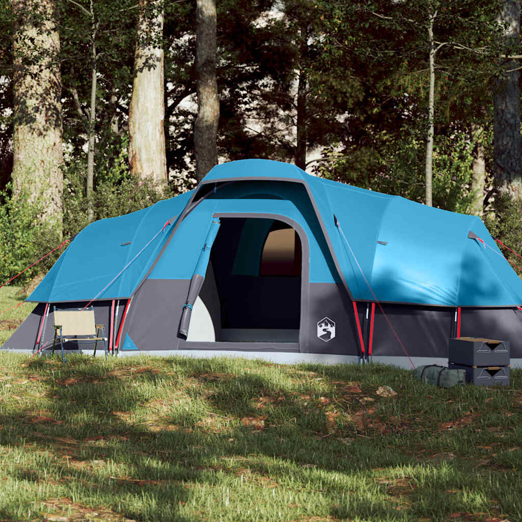 vidaXL Kuppeltelt for camping 11 personer bl&aring; vanntett