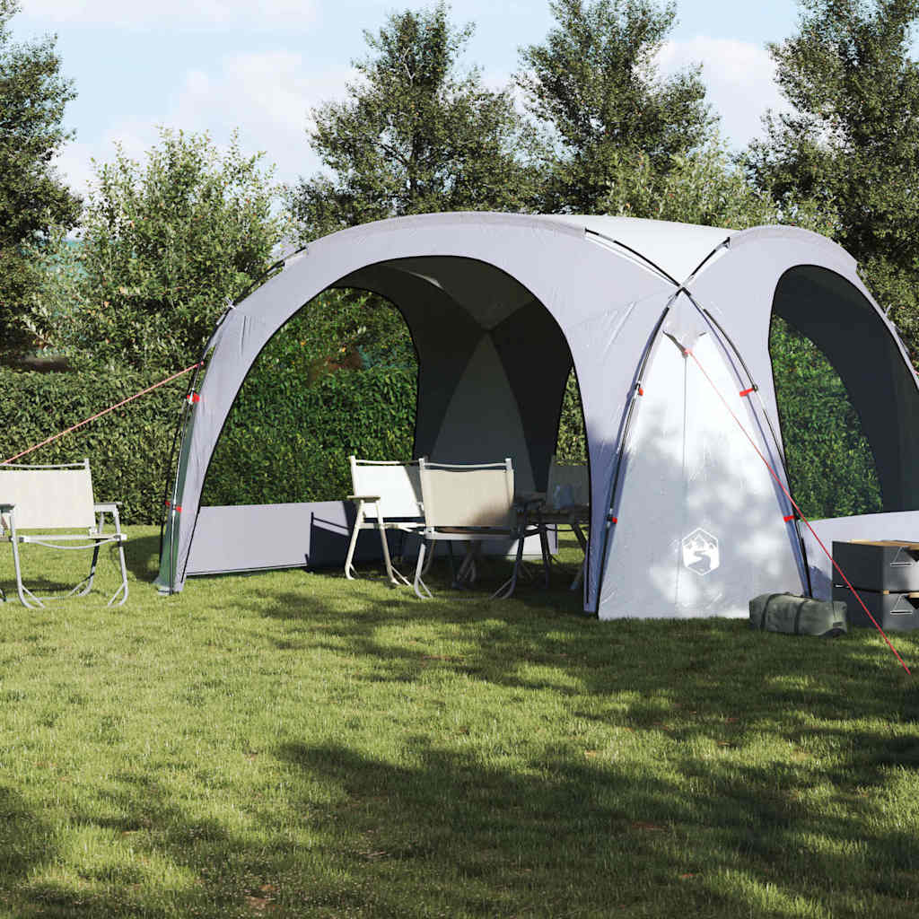 vidaXL Partytent waterdicht wit en grijs afbeelding