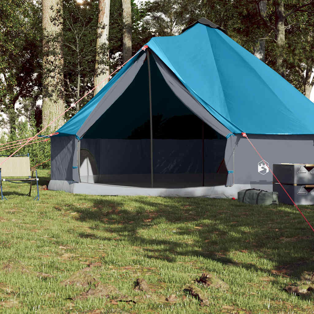 vidaXL Tipitent voor gezin 8-persoons waterdicht blauw afbeelding
