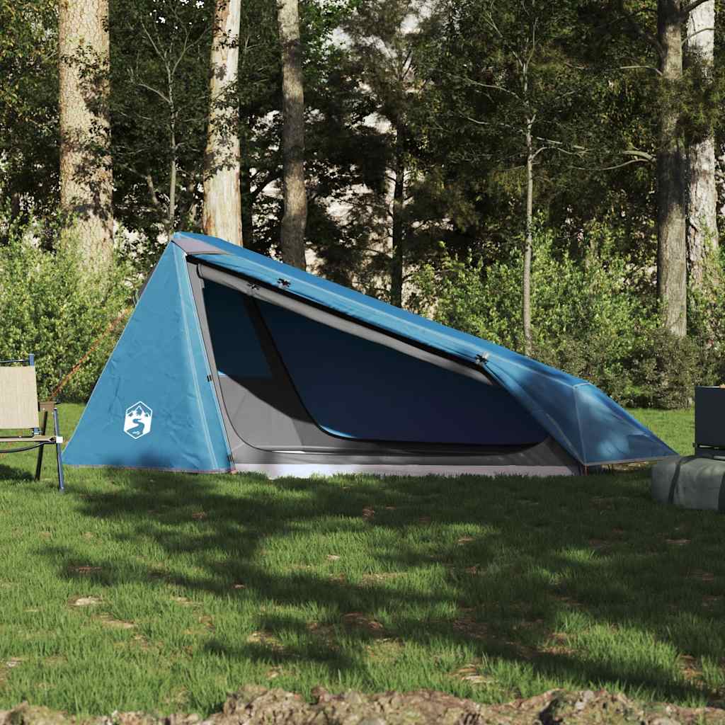vidaXL Tunneltent 1-persoons waterdicht blauw afbeelding