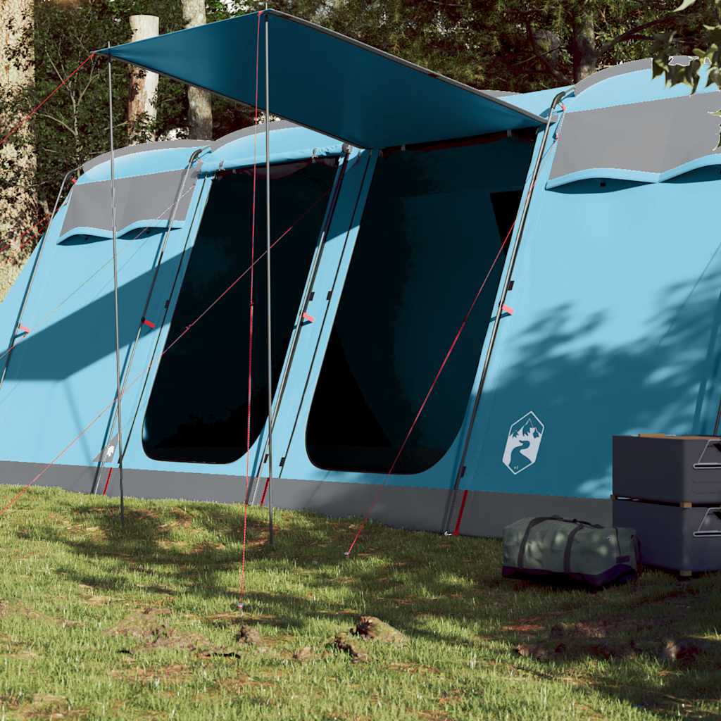 vidaXL 8-personers campingtelt vandtæt blå
