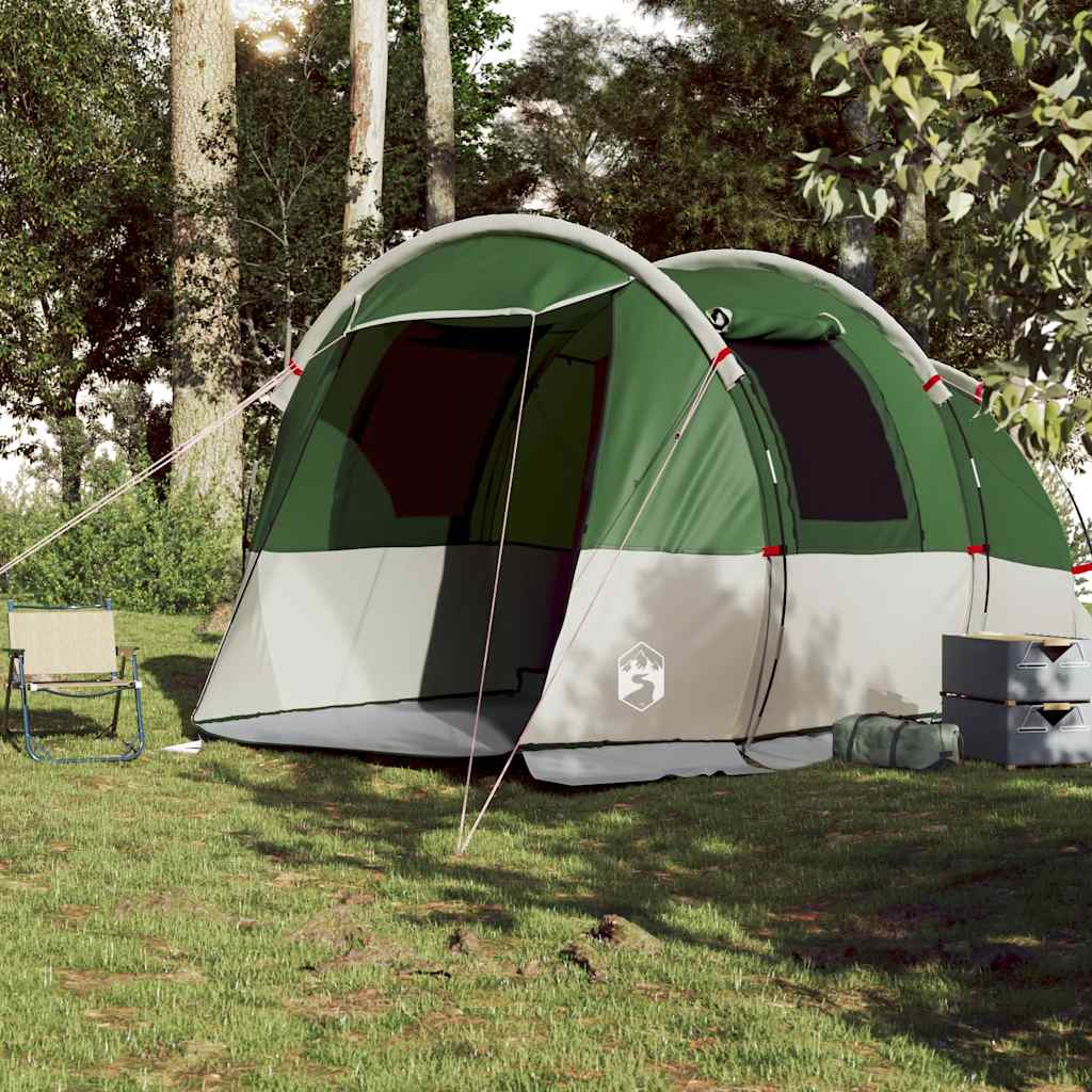 vidaXL Tunneltent 4-persoons waterdicht groen afbeelding