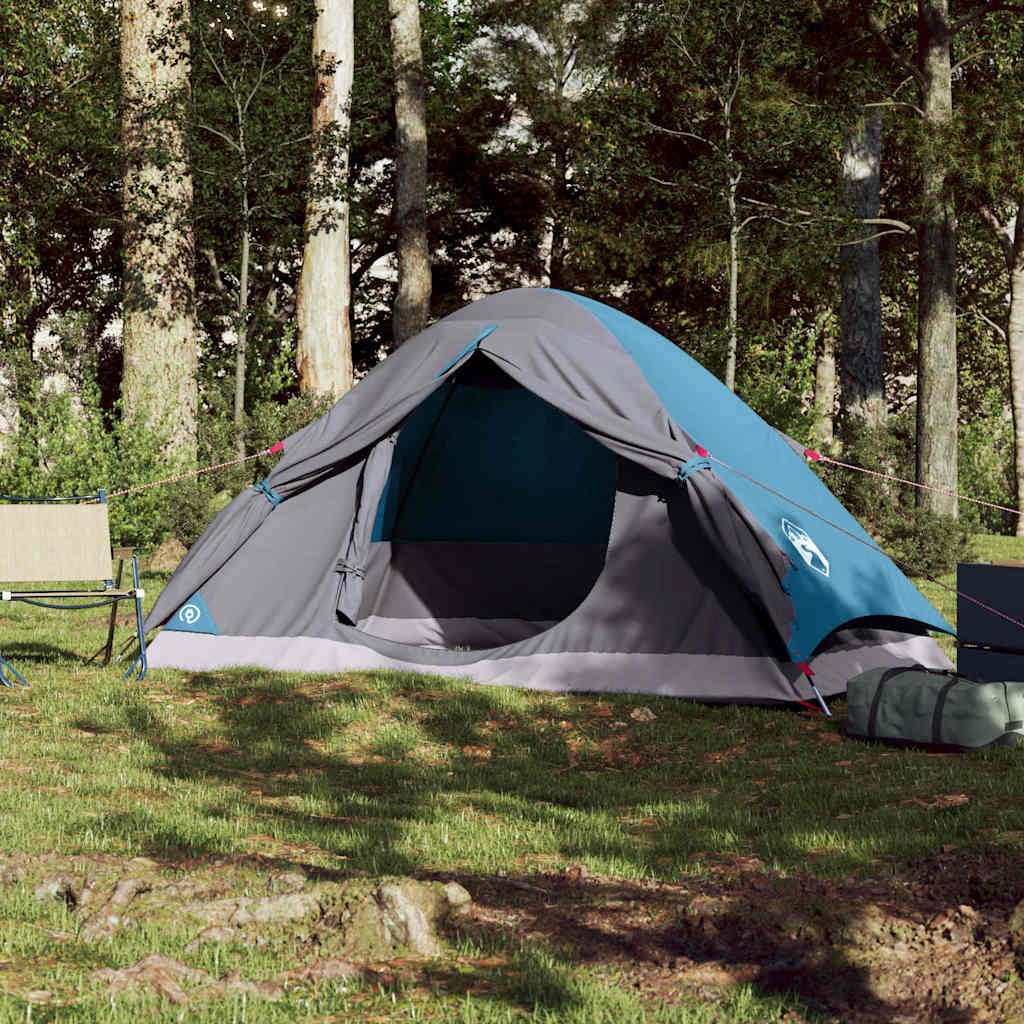 vidaXL Koepeltent 2-persoons waterdicht blauw afbeelding