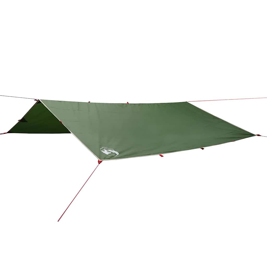 vidaXL Kempingová plachta zelená 300 x 294 cm nepromokavá