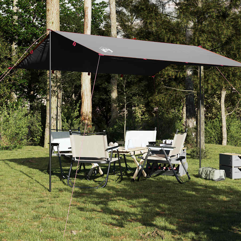 vidaXL Tarp gr&aring; och orange 360x294 cm vattent&auml;t