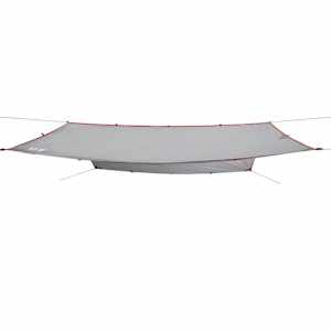 Kempingová plachta šedá a oranžová 360 x 294 cm nepromokavá - obrázek 4