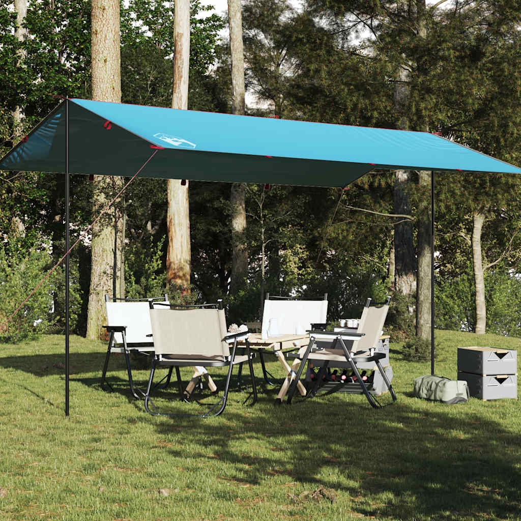 vidaXL Prelată de camping, albastru, 500x294 cm, impermeabilă