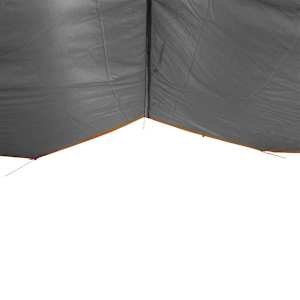 Kempingová plachta šedá a oranžová 500 x 294 cm nepromokavá - obrázek 6