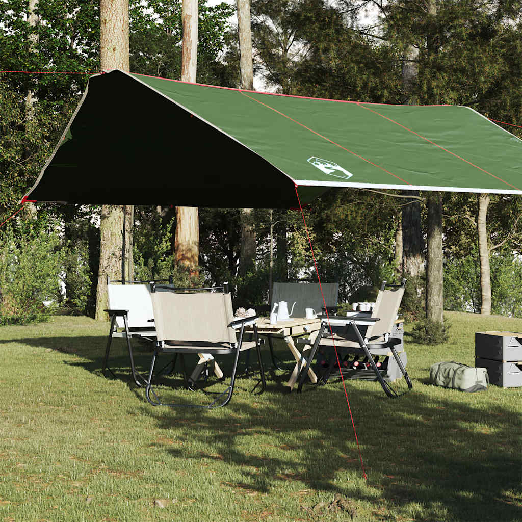 vidaXL Tarp gr&ouml;n 420x440 cm vattent&auml;t