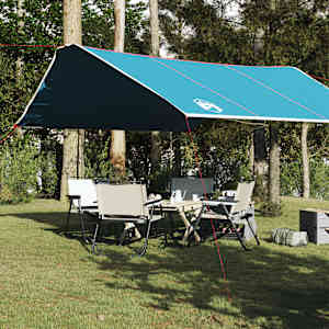 Ponjava za kampiranje modra 420x440 cm vodoodporna