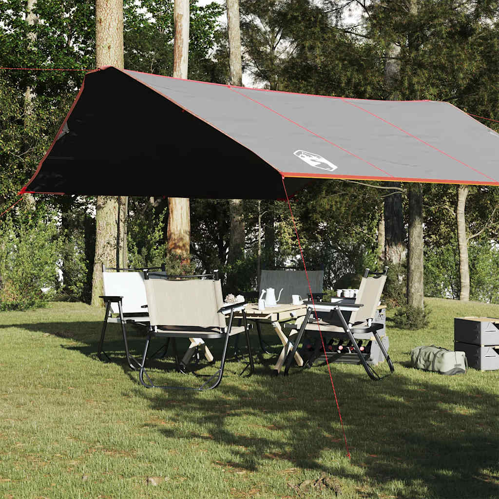 vidaXL Tarp Grau und Orange 420x440 cm Wasserdicht