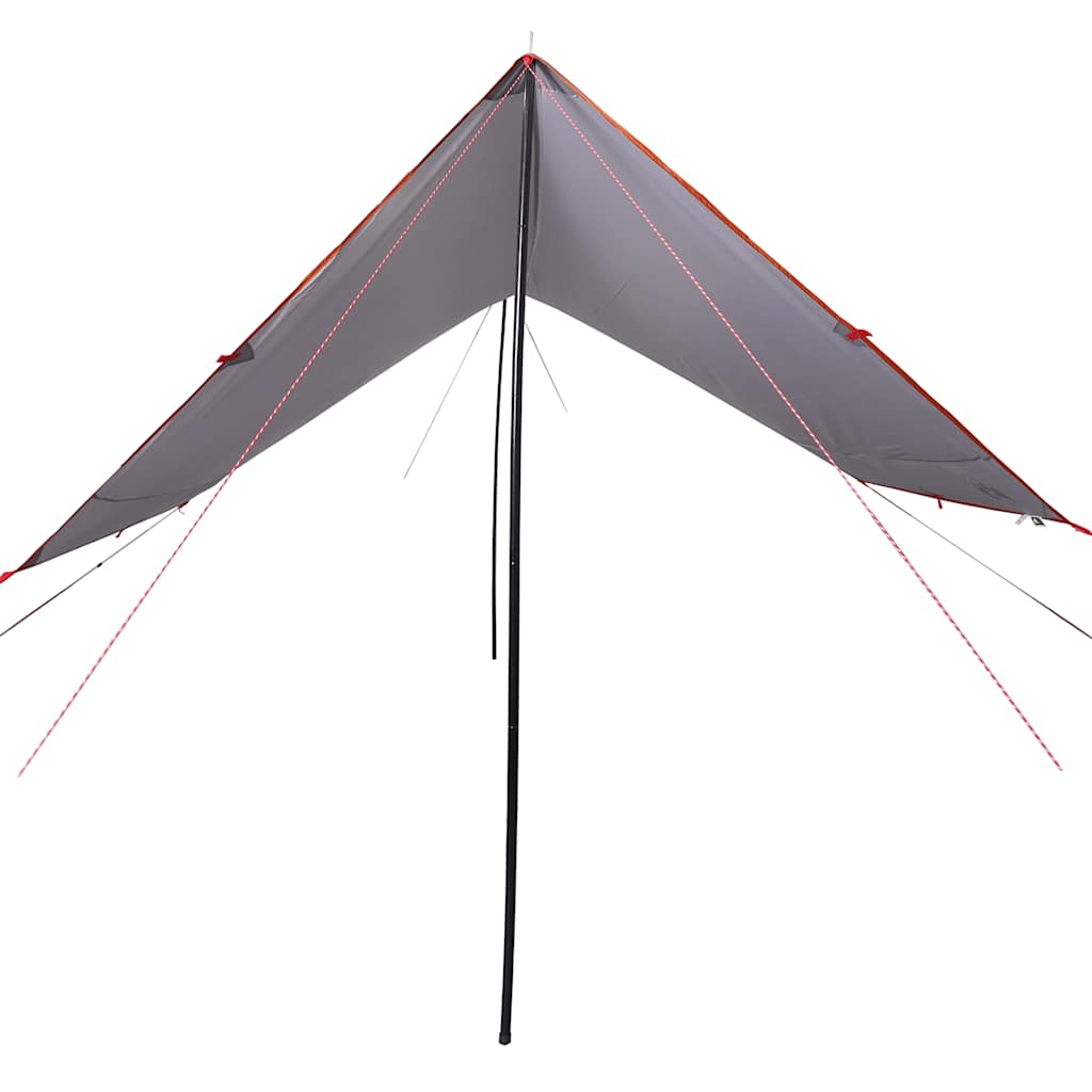 vidaXL Kampeerluifel waterdicht 430x380x210 cm oranje afbeelding