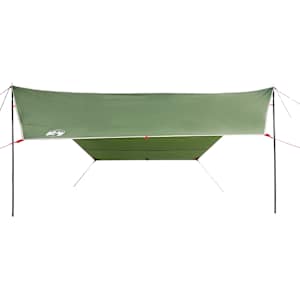 Kempingová plachta zelená 430 x 380 x 210 cm nepromokavá - obrázek 5