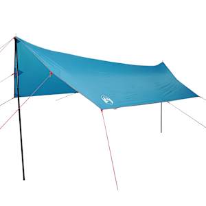 Kempingová plachta modrá 460 x 305 x 210 cm nepromokavá - obrázek 2
