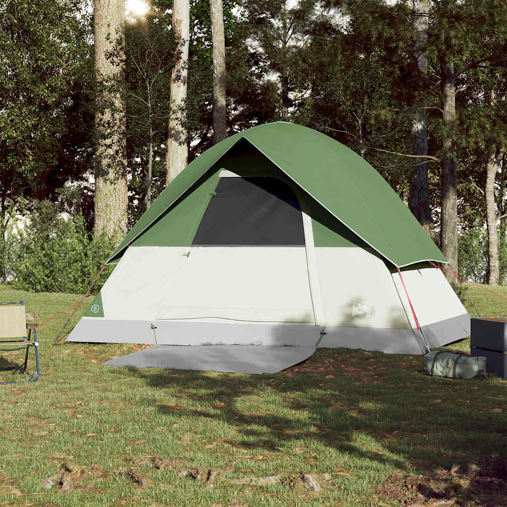 vidaXL Koepeltent 3-persoons waterdicht groen afbeelding