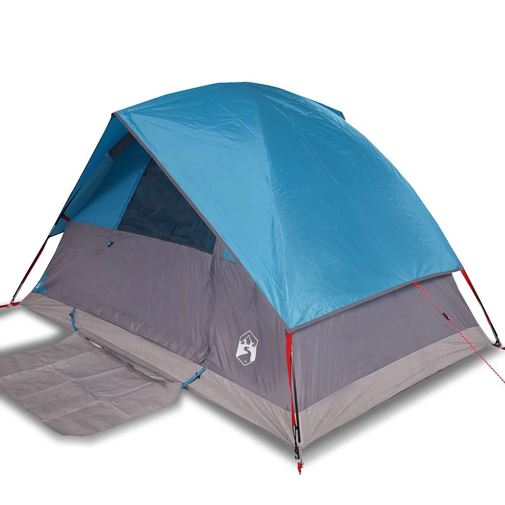 Thumbnail - vidaXL Kuppel-Campingzelt 4 Personen Blau Wasserdicht