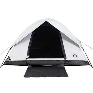 Kempingový stan kopule pro 4 osoby bílý zatemňovací nepromokavý - obrázek 8