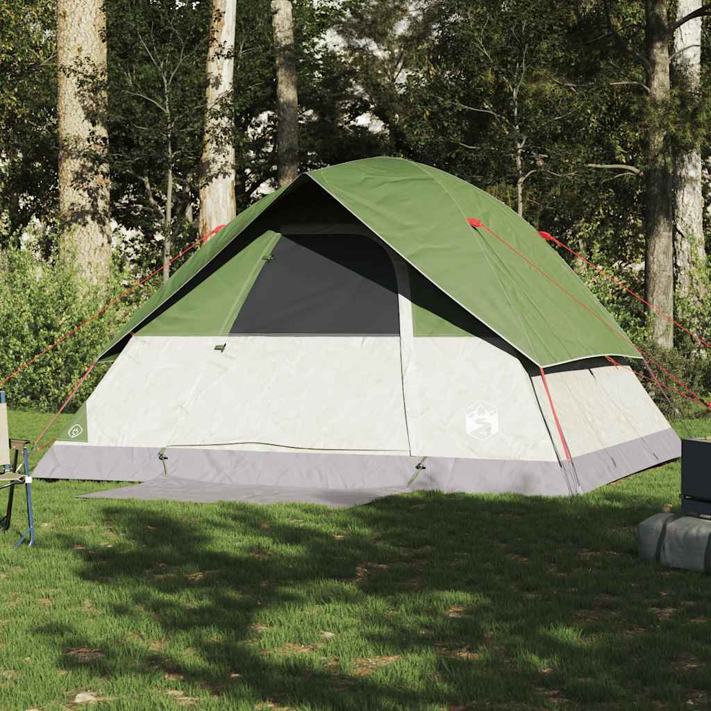 vidaXL Koepeltent 6-persoons waterdicht groen afbeelding