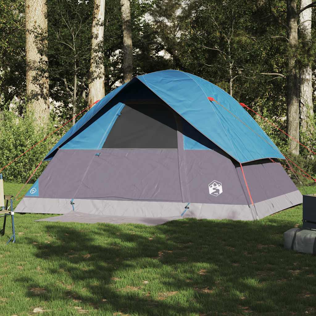 vidaXL Koepeltent 6-persoons waterdicht blauw afbeelding