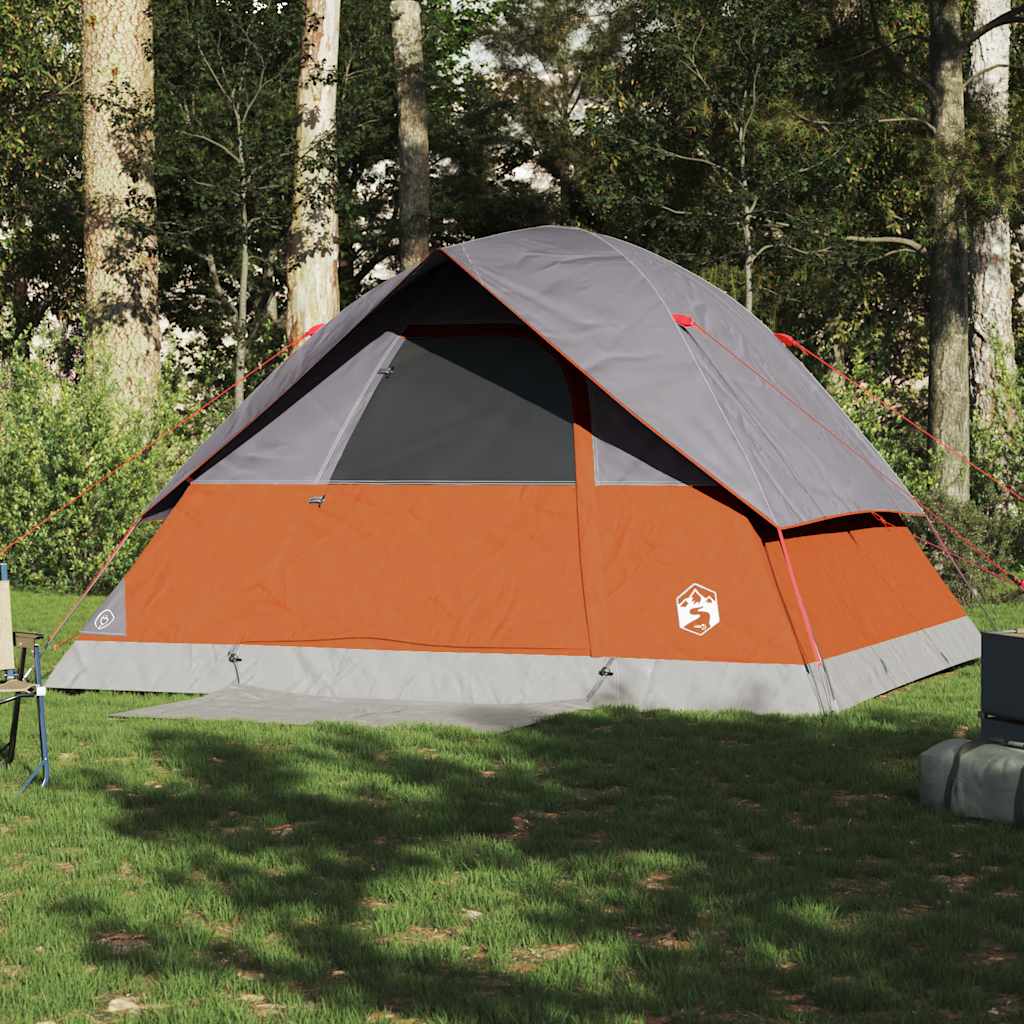 vidaXL Koepeltent 6-persoons waterdicht oranje afbeelding