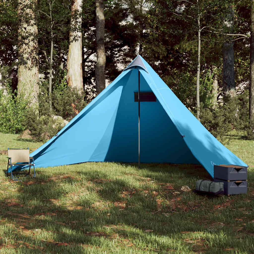 vidaXL Tipi-Familienzelt 7 Personen Blau Wasserdicht